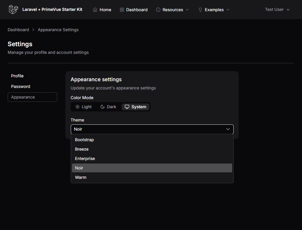 theme-selector